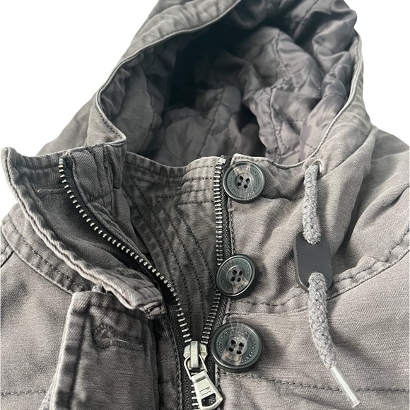 New Without Tags Women’s Small Levi Strauss & Co. Gray Wash Utility Jacket - Picture 10 of 16